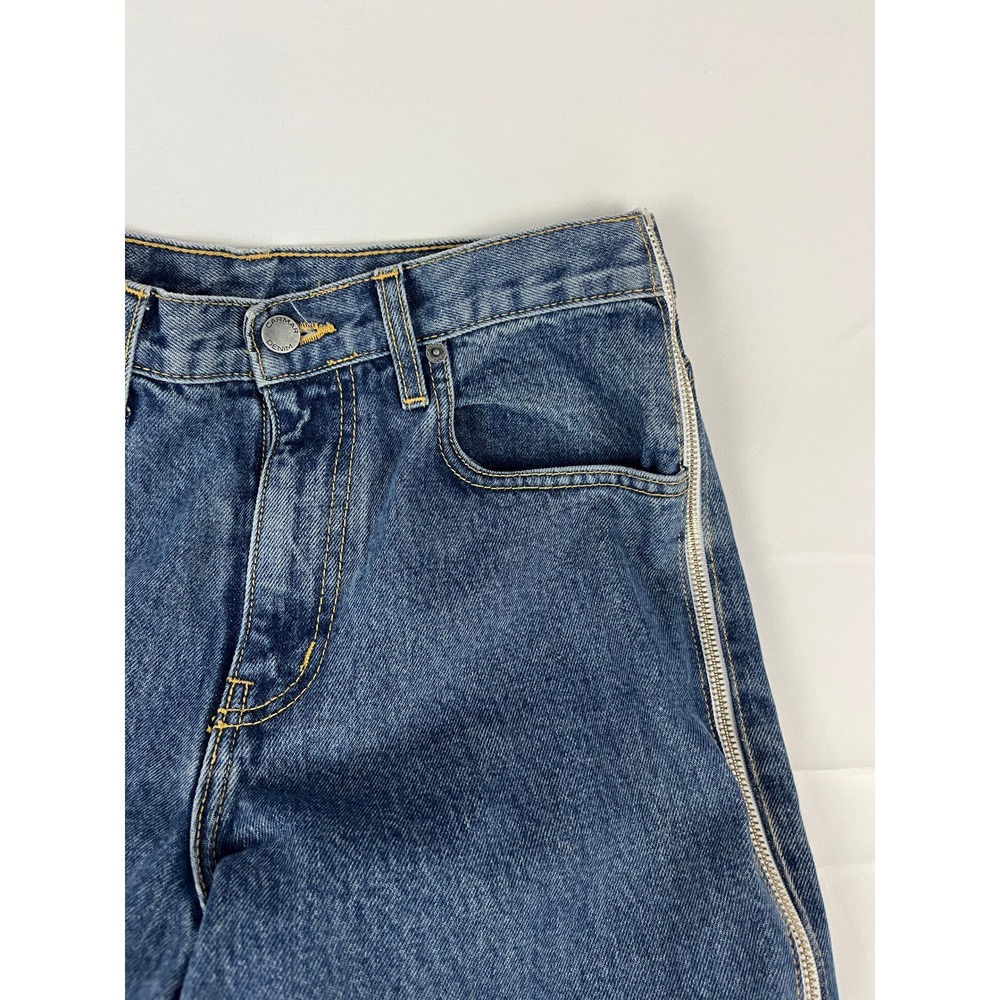 CARMAR Los‎ Angeles Zipper Detail Wide Leg Denim Jeans Size 28